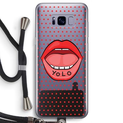 Yolo Denise: Samsung Galaxy S8 Transparant Hoesje met koord