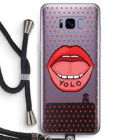 Yolo Denise: Samsung Galaxy S8 Transparant Hoesje met koord