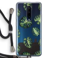 Tropische bladeren: OnePlus 7 Pro Transparant Hoesje met koord