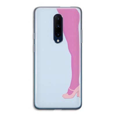 Pink panty: OnePlus 7 Pro Transparant Hoesje