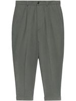 AMI Paris pantalon court à plis - Gris