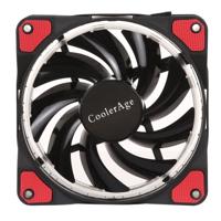 Kleur LED 12cm 4pin Computer onderdelen Chassis Fan Computer Host koelventilator ventilator stille koeling met rode Light(Red)