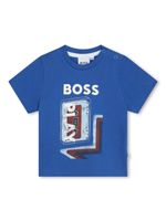 BOSS Kidswear t-shirt en coton à imprimé graphique - Bleu - thumbnail