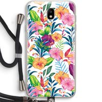Tropisch 2: Samsung Galaxy J7 (2017) Transparant Hoesje met koord