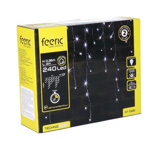 Ijspegelverlichting - 240 led lampjes - helder wit - 400 cm- buiten - 8 functies -batterij