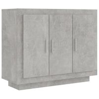 vidaXL Dressoir 92x35x75 cm bewerkt hout betongrijs - thumbnail