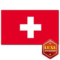 Luxe Zwitserse vlag 100 x 150 cm   - - thumbnail