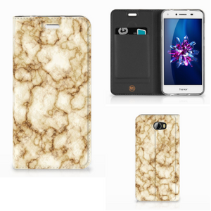 Huawei Y5 2 | Y6 Compact Standcase Marmer Goud