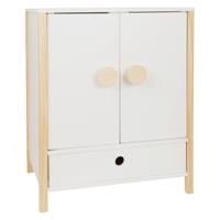 Small Foot - houten poppen kledingkast little button met hangers , 3dlg.