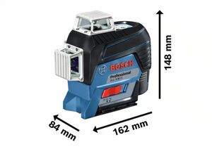 Bosch Blauw GLL 3-80 C Kruislijnlaser + BM1 houder in L-boxx - 0601063R02