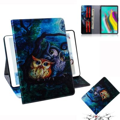 Olie uil patroon horizontale Flip lederen case voor Galaxy tab S5E T720/T725 met houder & Card slot & portemonnee