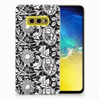 Samsung Galaxy S10e | TPU Case | Black Flowers