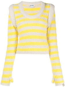 Sunnei pull rayé Fluffy - Jaune