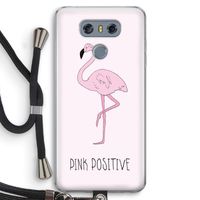 Pink positive: LG G6 Transparant Hoesje met koord