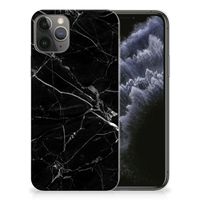 Apple iPhone 11 Pro TPU Siliconen Hoesje Marmer Zwart - Origineel Cadeau Vader