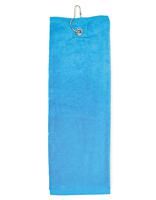 The One Towelling TH1500 Golf Towel - Turquoise - 40 x 50 cm - thumbnail