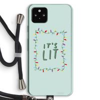 It's Lit: Pixel 5a 5G Transparant Hoesje met koord