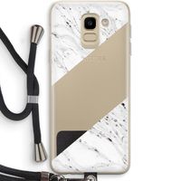 Biggest stripe: Samsung Galaxy J6 (2018) Transparant Hoesje met koord