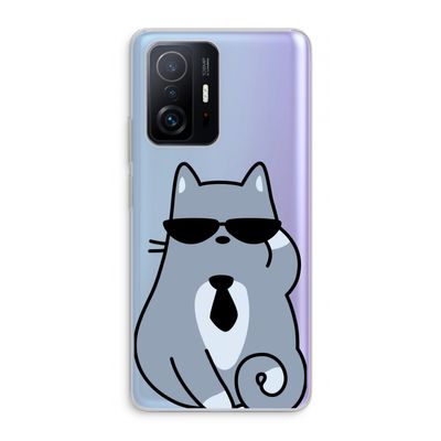 Cool cat: Xiaomi 11T Pro Transparant Hoesje