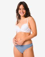 HEMA Damesstring katoen - 2 stuks blauw (blauw)