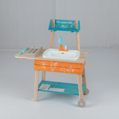 Outdoor Kinderkeukenset Houten Speelkeuken Met Afneembare Spoelbak Grill Knoppen En Een Draaibare Kraan
