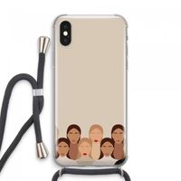 Girls girls girls: iPhone XS Max Transparant Hoesje met koord