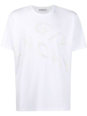Givenchy t-shirt oversize à logo brodé - Blanc