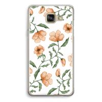 Peachy flowers: Samsung Galaxy A5 (2016) Transparant Hoesje