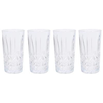 Waterglazen - 4x - 300 ml - longdrinkglazen - vaatwasserbestendig