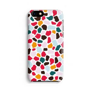 Colored Giraffe: iPhone 8 Volledig Geprint Hoesje