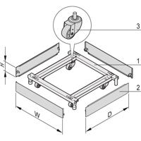 nVent SCHROFF 23130215 Sokkel (b x d) 800 mm x 1000 mm 1 stuk(s) - thumbnail