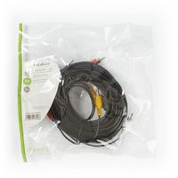 Nedis Composiet Videokabel | 3x RCA Male | 3x RCA Male | 10 m | 1 stuks - CVGP24300BK100 CVGP24300BK100 - thumbnail