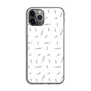 Hipster stripes: iPhone 11 Pro Max Transparant Hoesje