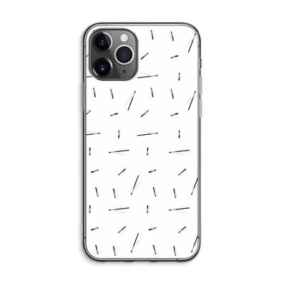 Hipster stripes: iPhone 11 Pro Max Transparant Hoesje