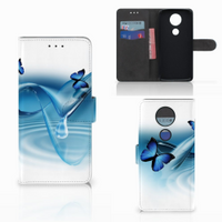 Motorola Moto E5 Plus Telefoonhoesje met Pasjes Vlinders - thumbnail