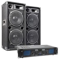 MAX Complete 1000W Speakerset MAX210 met Versterker - thumbnail