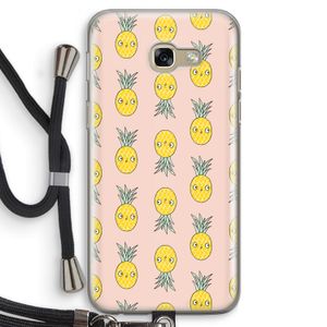 Ananas: Samsung Galaxy A5 (2017) Transparant Hoesje met koord