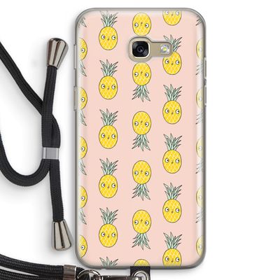Ananas: Samsung Galaxy A5 (2017) Transparant Hoesje met koord