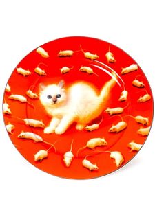 Seletti assiette Kitten en porcelaine - Rouge