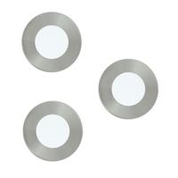 Eglo Set van 3 inbouwspotsFueva 1 nikkel - 33084