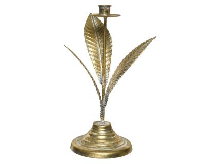 Kandelaar metaal l36b19h33,5 cm goud KSD - Ksd