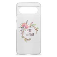 Google Pixel 8 Telefoonhoesje met Naam Boho Text