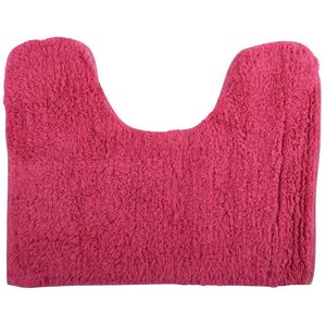 Badkamerkleedje/badmat voor op de vloer fuchsia roze 45 x 35 cm