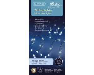 micro stringlights l295cm-60l kl.wt kerst - Lumineo