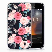 Nokia 1 | TPU Case | Butterfly Roses