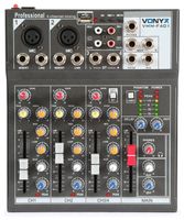 Retourdeal - Vonyx VMM-F401 4 kanaals muziek mixer met effect en USB - thumbnail