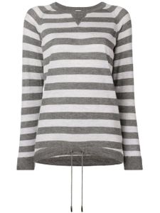 Eleventy pull à motif rayé - Gris