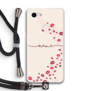 Kusjes: Pixel 3 XL Transparant Hoesje met koord