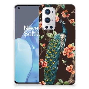 OnePlus 9 Pro TPU Hoesje Pauw met Bloemen