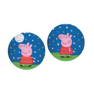 2x Peppa Pig lampion 25 cm